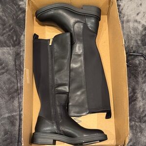 Annabelle Black Over the Knee Boots